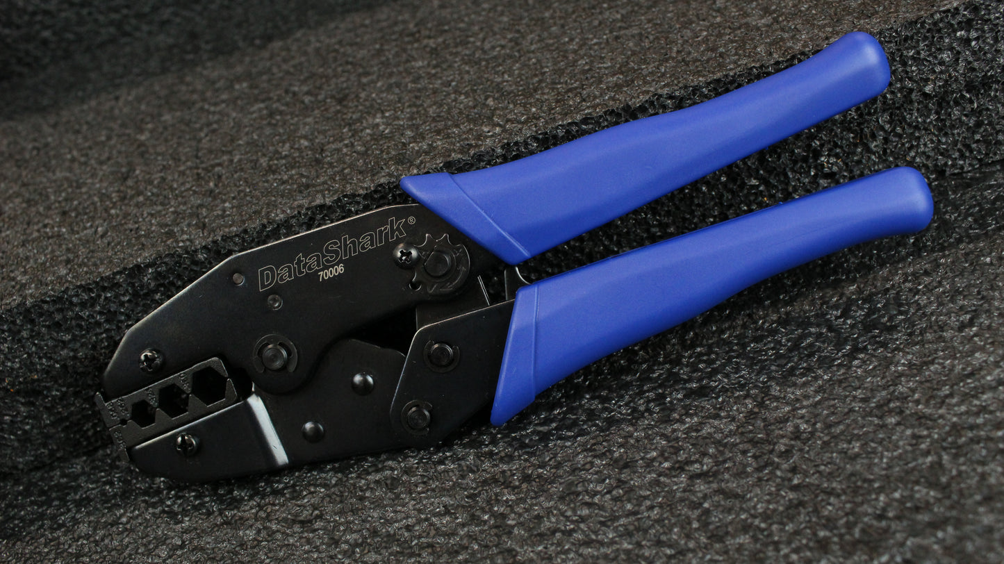 DataShark RG6/RG6Q Shielded Cable Crimper - Crimp CATV Hex F-Connectors